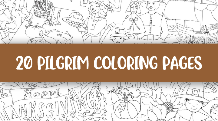 Pilgrim Coloring Pages | Printabulls 24 Pilgrim Coloring Feature Image