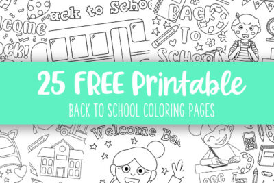 Printable Back To School Coloring Pages Feature Image