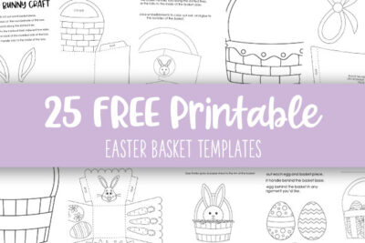 Printable Easter Basket Templates Feature Image
