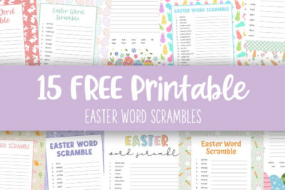 Printable Easter Word Scrambles Feature Image