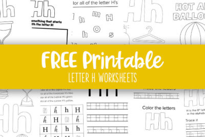 Printable Letter H Worksheets Feature Image