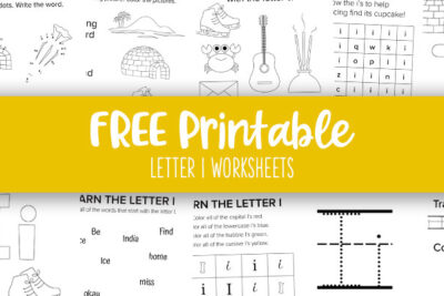 Printable Letter I Worksheets Feature Image 2