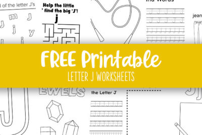 Printable Letter J Worksheets Feature Image 2