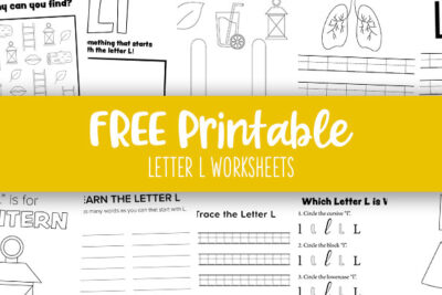Printable Letter L Worksheets Feature Image 2