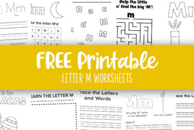 Printable Letter M Worksheets Feature Image
