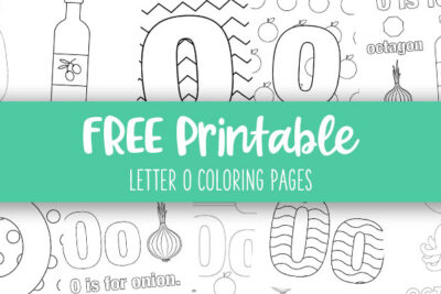 Printable Letter O Coloring Pages Feature Image