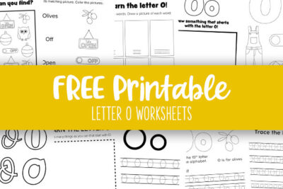 Printable Letter O Worksheets Feature Image