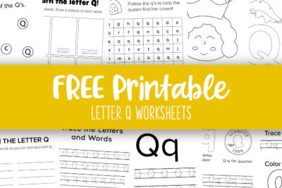 Printable Letter Q Worksheets Feature Image