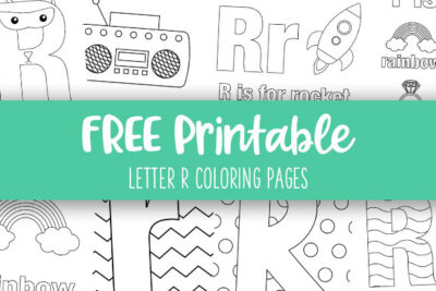 Printable Letter R Coloring Pages Feature Image