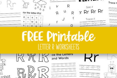 Printable Letter R Worksheets Feature Image