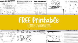 Letter S Worksheets - 50 FREE Printables - PrintaBulk