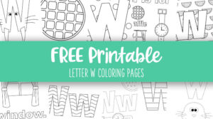 Letter W Coloring Pages - 15 FREE Pages - PrintaBulk
