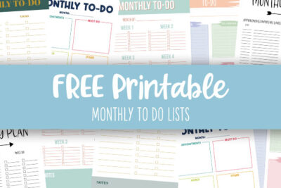 Printable Monthly To Do Lists Feature Image