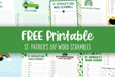 Printable St Patricks Day Word Scrambles Feature Image