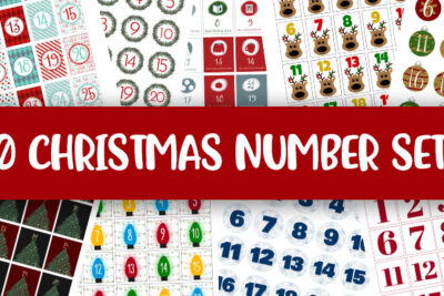 Printable Christmas Number Sets Feature Image