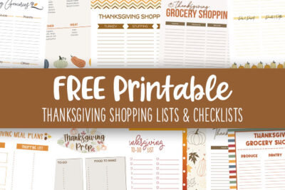 Printable Thanksgiving Checklists Feature Image