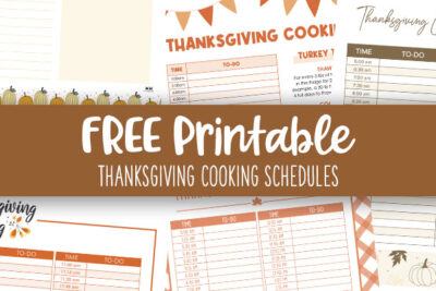 Printable Thanksgiving Cooking Schedules Feature Image