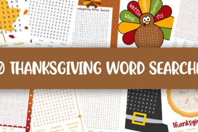 Printable Thanksgiving Word Searches Feature Image