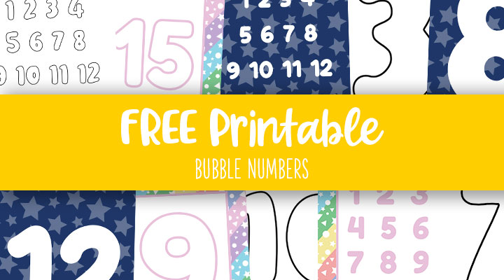 Printable Bubble Numbers Feature Image
