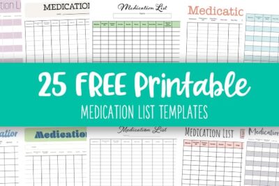 Printable Medication List Templates Feature Image