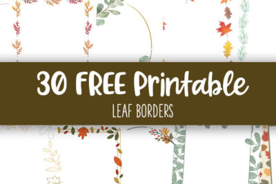Printable Leaf Borders Feature Image