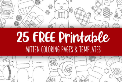 Printable Mitten Coloring Pages And Templates Feature Image