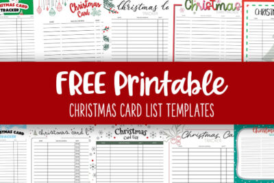 Printable Christmas Card List Templates Feature Image