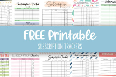 Printable Subscription Trackers Feature Image