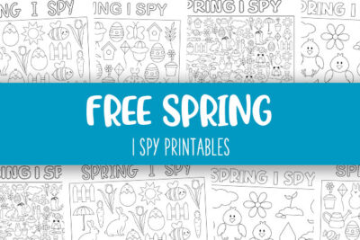 Spring I Spy Printables Feature Image