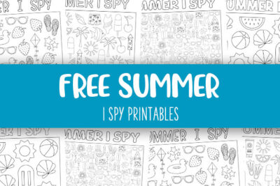 Summer I Spy Printables Feature Image
