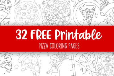 Printable Pizza Coloring Pages Feature Image