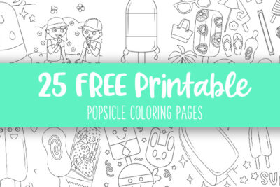 Printable Popsicle Coloring Pages Feature Image