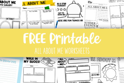 Printable All About Me Worksheets Feature Image