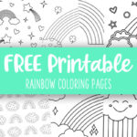 Rainbow Coloring Pages - 50 FREE Printable Pages