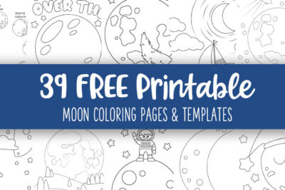 Printable Moon Coloring Pages And Templates Feature Image