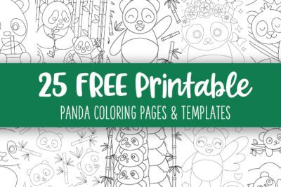 Printable Panda Coloring Pages And Templates Feature Image
