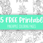 Pineapple Coloring Pages - 25 FREE Pages