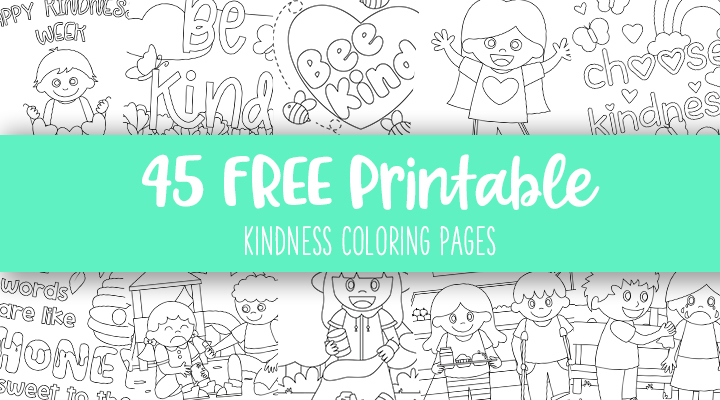 Kindness Coloring Pages - 45 FREE Pages - PrintaBulk