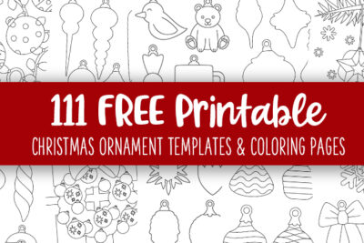 Printable Christmas Ornament Templates And Coloring Pages Feature Image