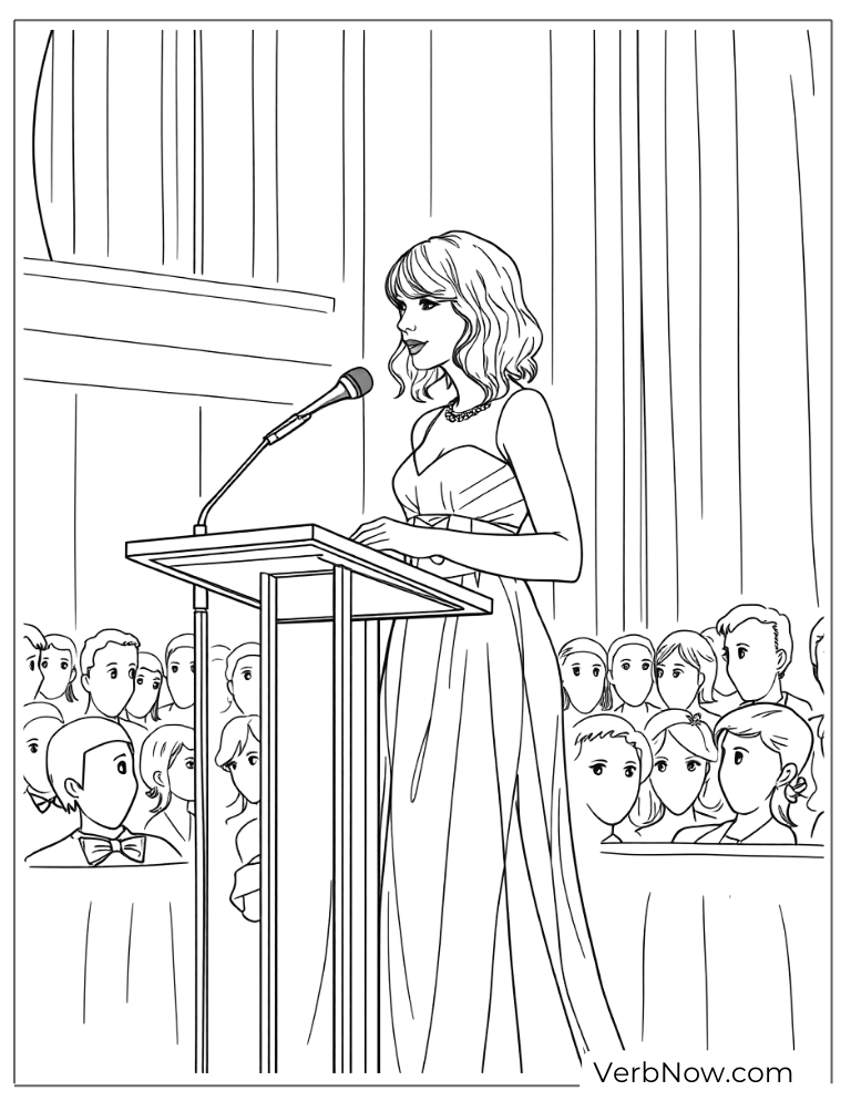 23 Free Taylor Swift Coloring Pages (Printable PDF) - PrintaBulk