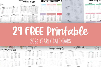 Printable 2026 Yearly Calendars Feature Image