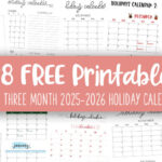 November December 2025 Calendars - 28 Printables