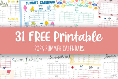 Printable 2026 Summer Calendars Feature Image