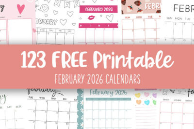 Printable February 2026 Calendars Feature Image