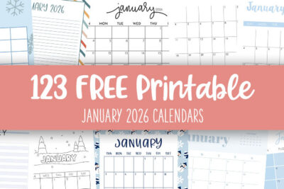 Printable January 2026 Calendars Feature Image