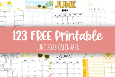 Printable June 2026 Calendars Feature Image