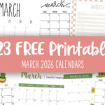 March 2026 Calendars - 123 FREE Printables