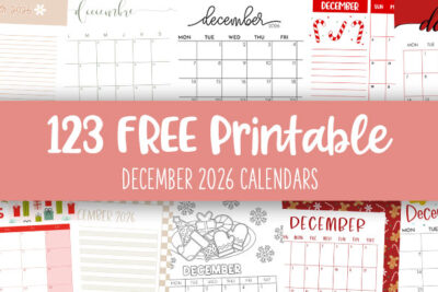 Printable December 2026 Calendars Feature Image 1