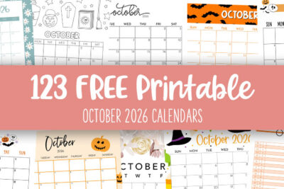 Printable October 2026 Calendars Feature Image