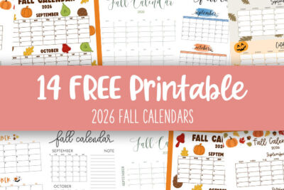 Printable 2026 Fall Calendars Feature Image